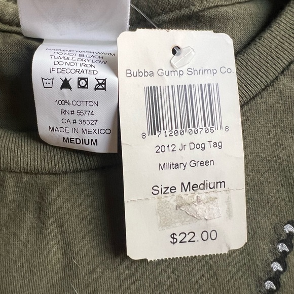 I ❤️ BUBBA - Baltimore BUBBA GUMP Restaurant Tee M (Jr) - Picture 6 of 9